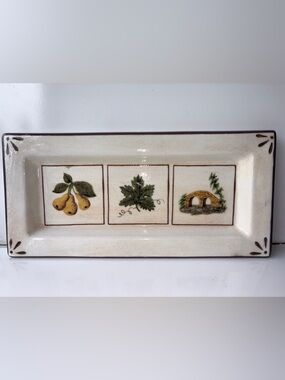 Williams Sonoma Large Rectangle Ceramic Tray by Ceramiche Arianna Made in Italy